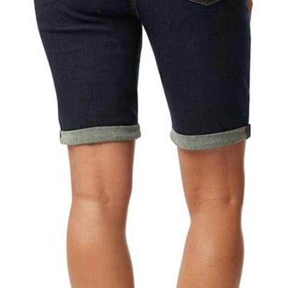 Brand New Signature by Levi Strauss & Co. Women's Mid-Rise Bermuda Shorts, Storm - Picture 3 of 5